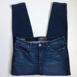 Torrid Premium Sky High Rise Skinny Blue Denim Jeans Size 18R